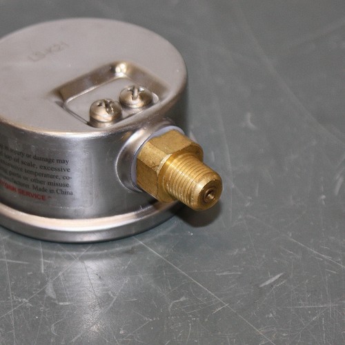 (5) Pic 2" Pressure Gauges 201L-208D, 0-60 psi, 1/8" NPT, Glycerin Liquid Filled - Picture 6 of 7