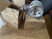 2x 4" Chrome Metal Vintage Light 12v 55W for tot rod pedal cars ￼ toyLander