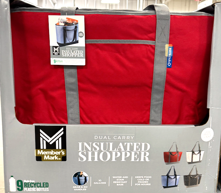 Sam's Club Cooler Tote 25x17 Insulated Shopping Bag Shopper RED Crimson ...