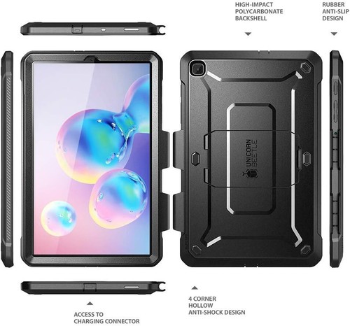 SUPCASE For SamsungGalaxy Tab S6Lite 10.4 inch 2022/2020Release BLACK Case Cover - 第 7/12 張圖片