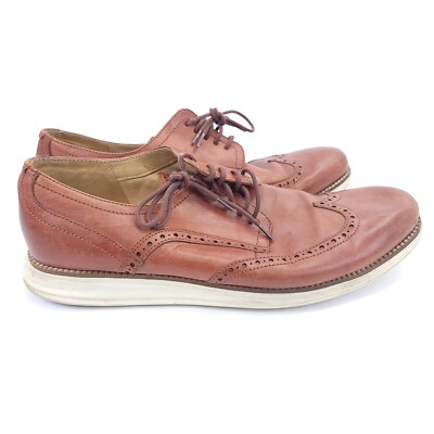 Cole Haan Mens Original Grand Brown Leather Wingtip Oxford  display picture 2