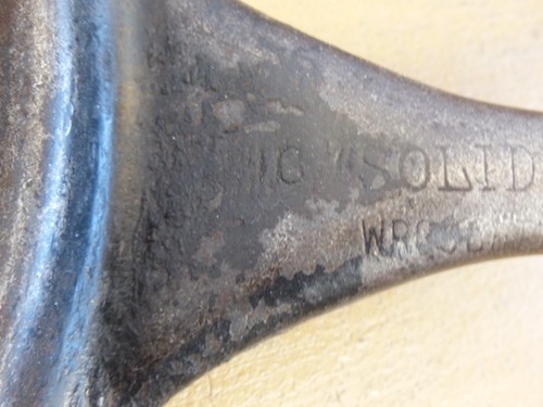 RARE! Vintage "Solid Steel" Cold Handle Cowboy Skillet Camping Frying Pan 10" - Picture 11 of 16