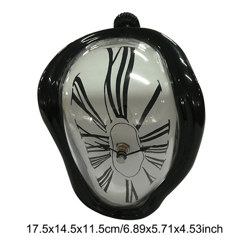 Surreal Distorted Wall Clock Surrealist Salvador Dali Style Wall Watch for Home - Picture 20 of 24