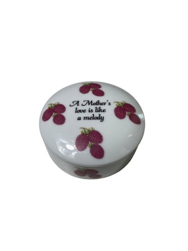 Baranyk Design Porcelain Round Jewelry Box “A Mother’s Love Is Like A Melody” - Picture 10 of 10