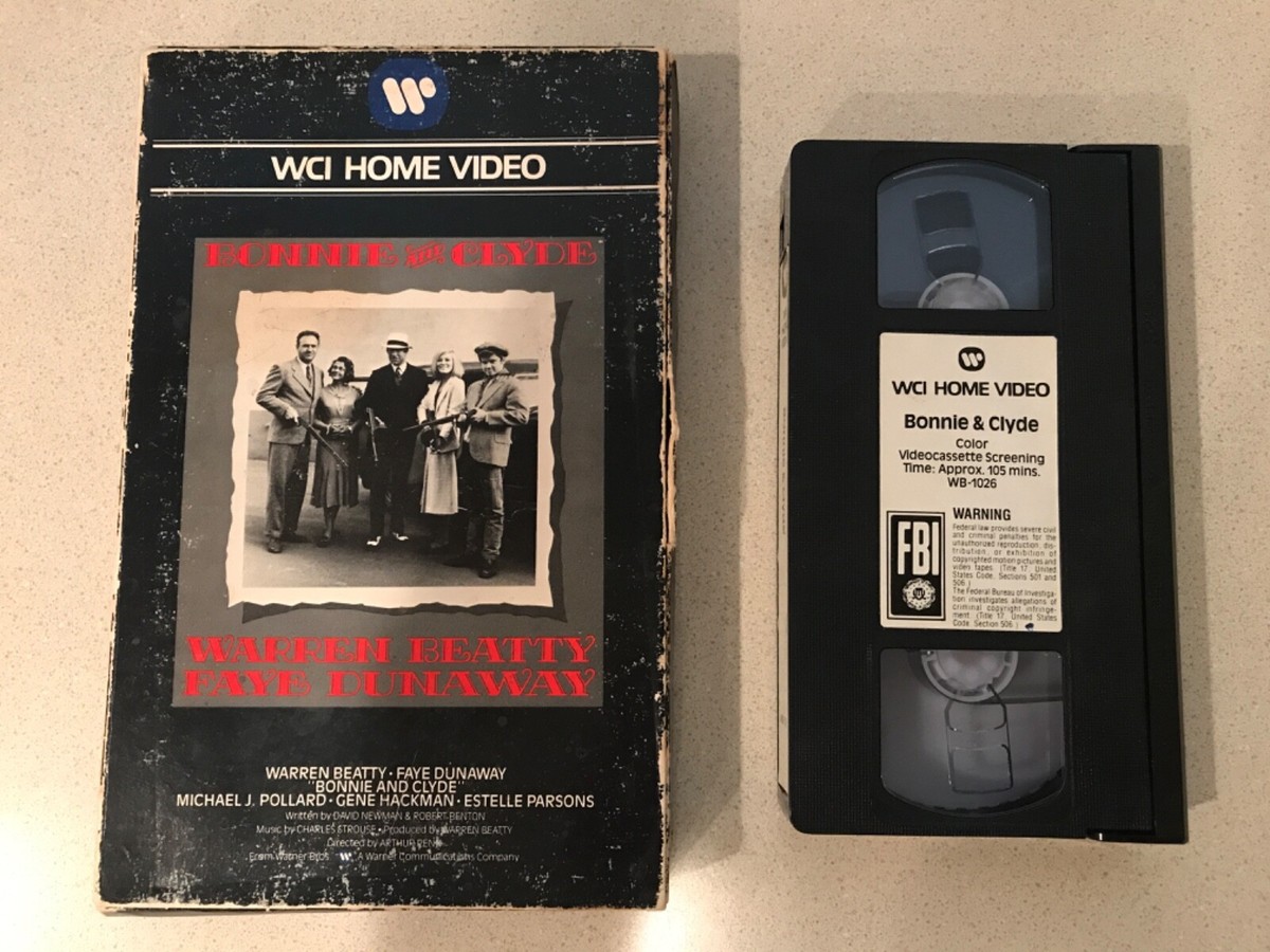 Bonnie and Clyde (VHS, 1980, WCI Big Box) Warren Beatty, Faye Dunaway