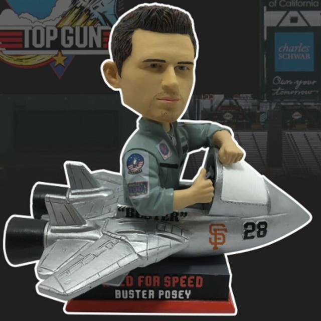 San Francisco Giants New SGA Top Gun Buster Posey Bobblehead eBay