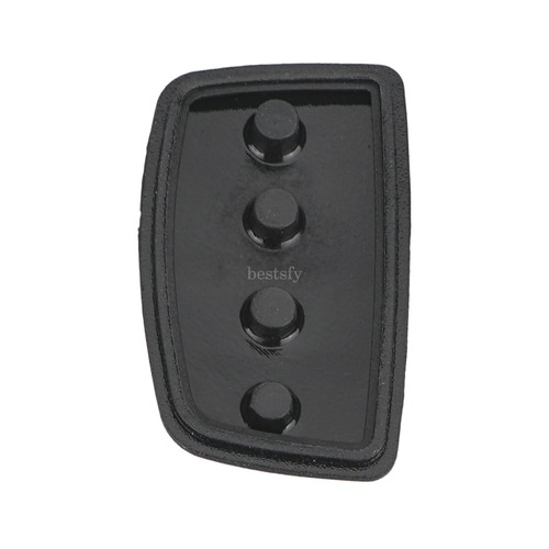2 almohadillas de goma de repuesto para Hyundai control remoto 4 botones funda negra - Imagen 6 de 7