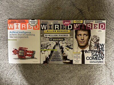3 Wired Magazine Technology Science Lot January March May 2011