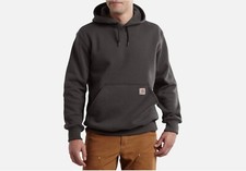 Carhartt Men's Rain Defender Rockland Sherpa lined Hooded Sweatshirt. SZXL color