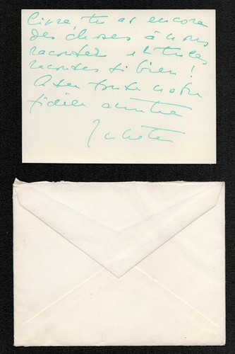 Marcel Achard. Meilleurs voeux pour 1958. Carton adressé à Youki Desnos. - Picture 2 of 2