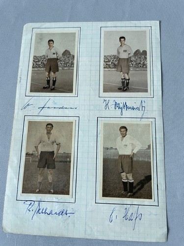 Konvolut HAMBURGER SV - ST. PAULI 7x signiert signed Albumausschnitt Autogramm - Bild 1 von 2