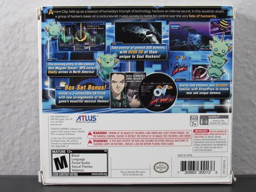 Shin Megami Tensei: Devil Summoner - Soul Hackers (3DS, 2012) W/Music CD (NEW) - Picture 2 of 4