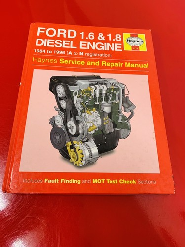 Motor diésel Ford 1984 a 1996 1,6 1,8 litros manual de servicio y reparación - Imagen 2 de 5