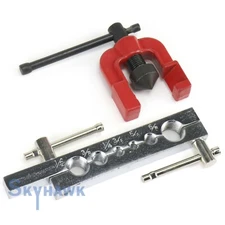 2-Pc Flaring Tool Kit Water Gas Auto A/C Plumbing 1/2, 3/8, 1/4, 3/16, 5/16, 5/8