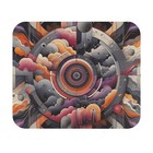 Mouse Pad (Rectangle) Purple Orange Gray Abstract Style Design 9, Gift Everyday