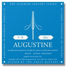 Augustine Blue 4th string D .0305 Classical Guitar Strings Silver Single String