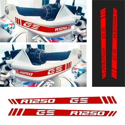 BLACK DOVES GRAPHICS n.2 Adesivi Rosso Rifrangenti Paramani compatibili con BMW R 1250 GS e Adventure