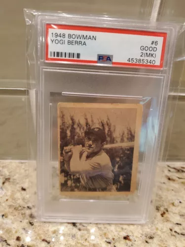 1948 Bowman Baseball PSA Graded Partial Set inc. Yogi Berra, Feller, Kiner