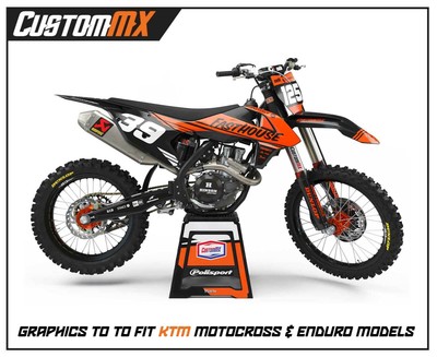 CustomMX - Graphics Kit: Fits KTM SX SXF EXC 85 125 150 250 300 350 450 models