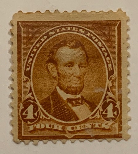 Travelstamps: 1898 US Stamps Scott #280, Mint, NG, Lincoln, 4 cent - Picture 5 of 5