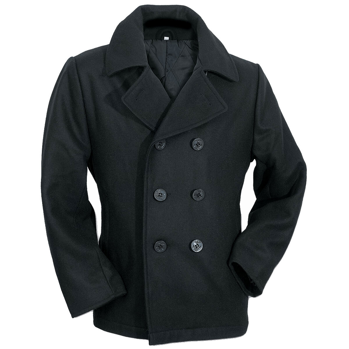 US Navy Pea Coat Marine Mantel schwarz XS-5XL Wintermantel Jacke