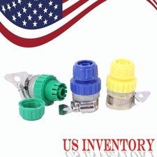 3-piece 2-in-1 quick connection hose fitting for 1/2 inch faucets and hoses