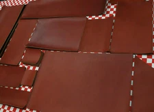 HORWEEN CANYON LATIGO LEATHER CUTS FOR CRAFTS, DIY PROJECTS, MANY SIZES.