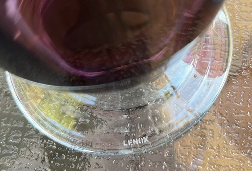 Lenox Colore 3 Occhiali da acqua con bastoncino ametista firmati - Foto 4 di 6