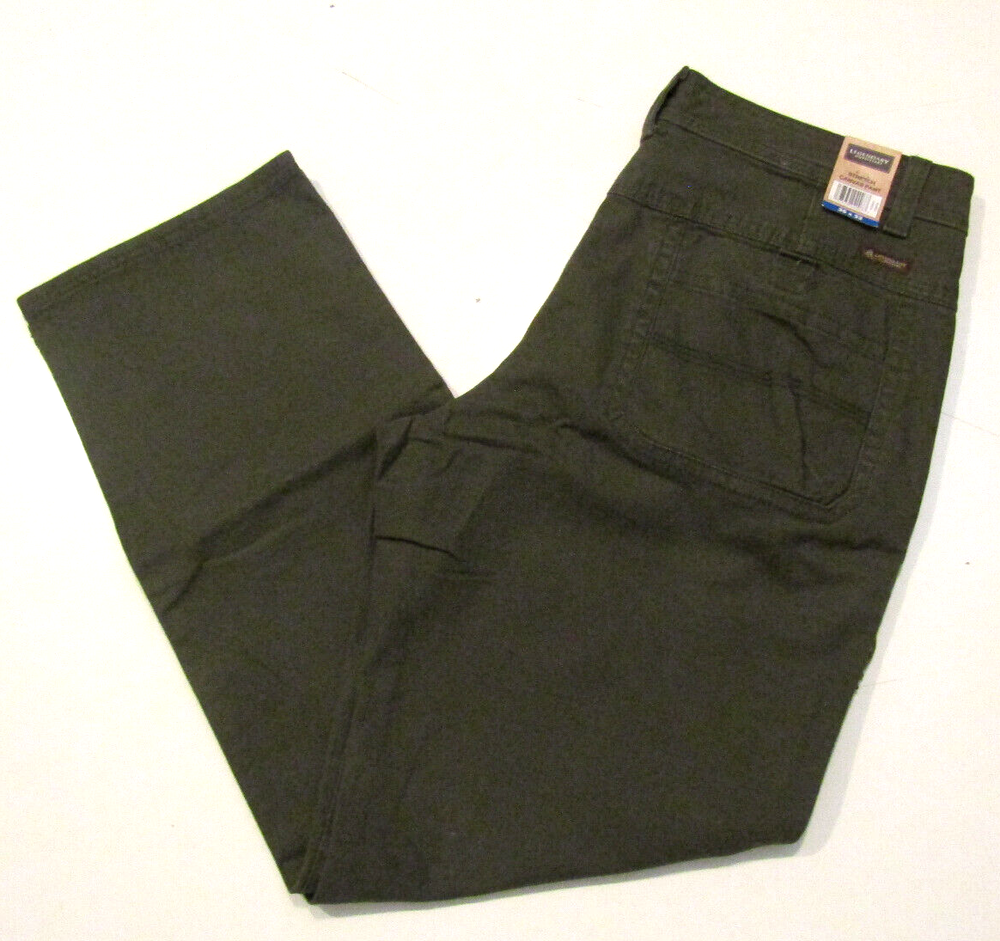Legendary Outfitters Green Stretch Canvas Pants Relaxed Fit 36x32 New With Tags  