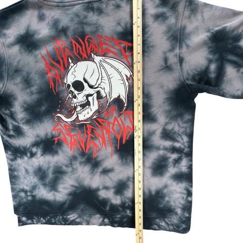 Avenged Sevenfold Vintage Hoodie Men 2XL Acid Rain Tie Dye Distressed *RARE* - Picture 8 of 17