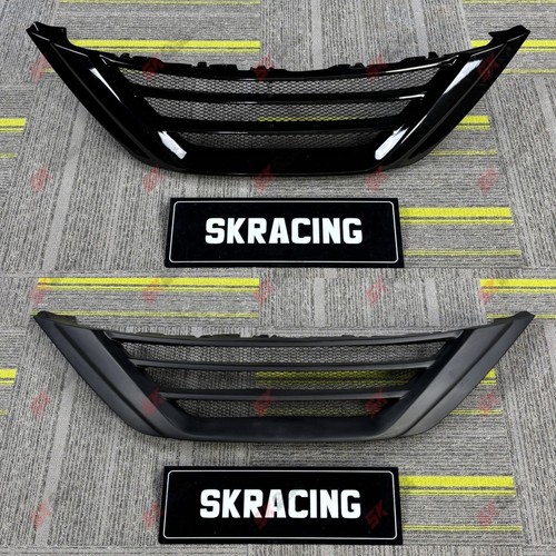 Parachoques delantero negro brillante/carbono rejilla moldura de malla para Nissan Teana Altima 16-18 - Imagen 3 de 23