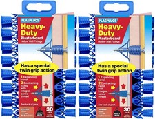 Plasterboard Fixings Plugs Plasplug 30 Heavy Duty Cavity Wall Raw Drywall Strong