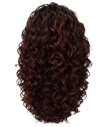 LUXLUXE Edwina Curly Layered 17"Half Wig Mix of Human Hair &Synthetic, BH-0010 - Picture 106 of 130