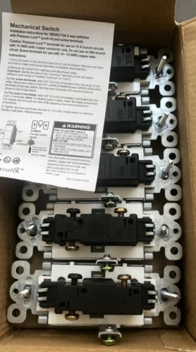 Control4 - QTY 10 - White Mechanical Switch 15 Amp 120 VAC C4-MSW-10PK-WH - NEW - Picture 3 of 10