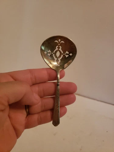 GORHAM SILVER PRINCESS PATRICIA NUT SPOON MINT CANDY Sterling NO MONOGRAM VTG
