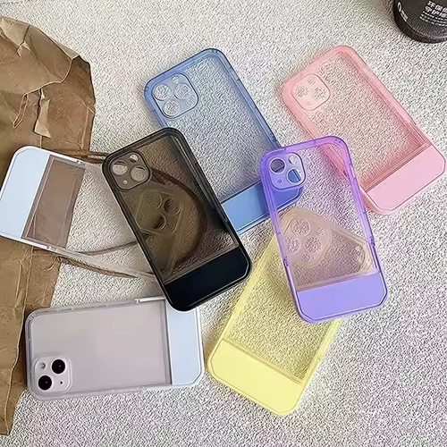Stylish Shockproof Case with Back Stand for iPhone 15 14 13 12 11 8 7 X XR XS SE - Picture 5 of 5