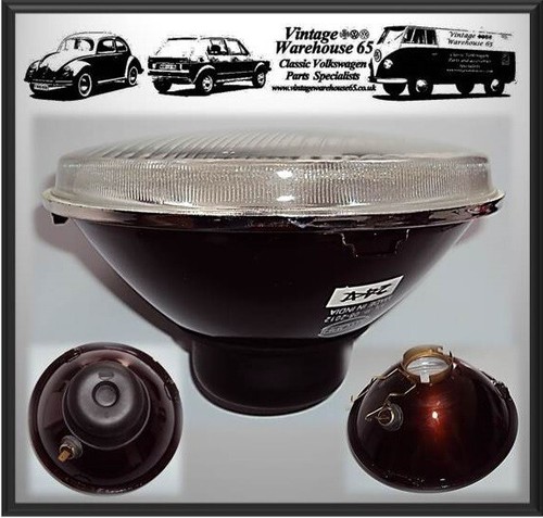7 INCH Rund Scheinwerfer Halogen Umbausatz Mit H4 Birne & Integrierter Pilot - Bild 2 von 2