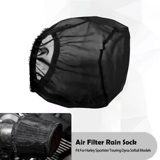 Motorcycle Air Cleaner Filter Rain Sock Short 117 For Harley Touring Dyna V-rod