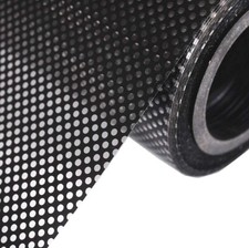 Oneway Perforated Black Vinyl Privacy Window Film Electrostatic Adhesive Glass