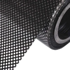 Oneway Perforated Black Vinyl Privacy Window Film Electrostatic Adhesive Glass