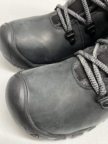 KEEN Greta WP Boots Women’s Size 5.5 M Waterproof Leather Black Lace-Up New - Picture 14 of 16