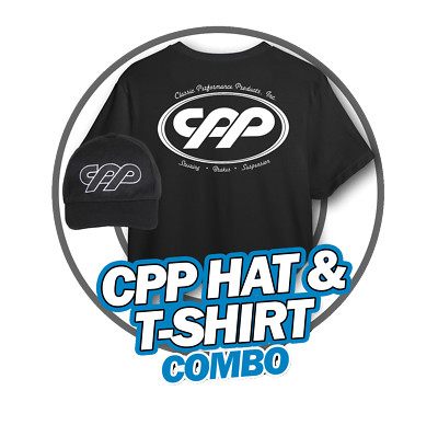CPP CLASSIC PERFORMANCE PRODUCTS BLACK T SHIRT AND HAT COMBO