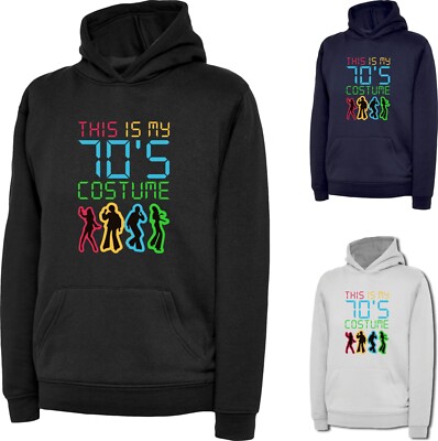 This is My 70er Kostüm Vintage Hoodie Retro Oldschool Disco Tanzen Weihnachten Top