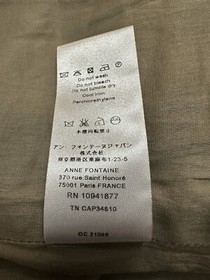 Anne Fontaine Paris Romeo Linen Blend Waistcoat Corset Vest Top Size 40 US 6/8