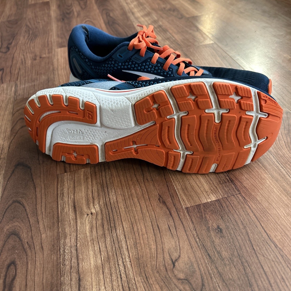 Brooks Ghost 14 Running Shoes, Orange/Blue, Men\'s Size 14 Brooks Ghost 14: Features, Reviews & Best Price | Runnea UK main image 4