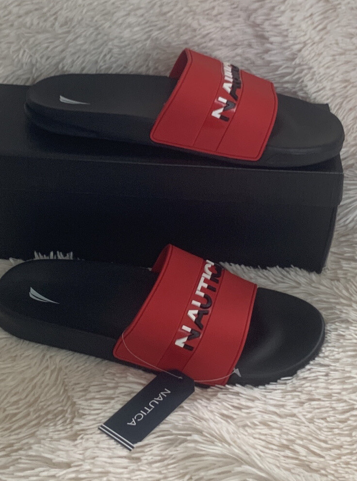 Nautica slides shop red