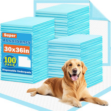 100 Pack Puppy Pads- 30"X36", Extra Large Pee Pads for Dogs