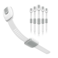 BBsecure 6 Packs Cabinet Locks Baby Proofing, Child Proof 6 Count, White