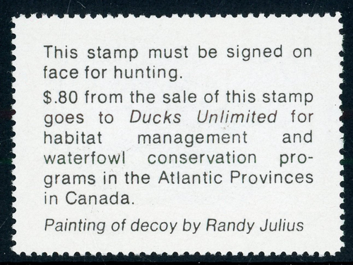 1981 MASSACHUSETTS WATERFOWL STAMP MINT NH !! B85 - Picture 2 of 2