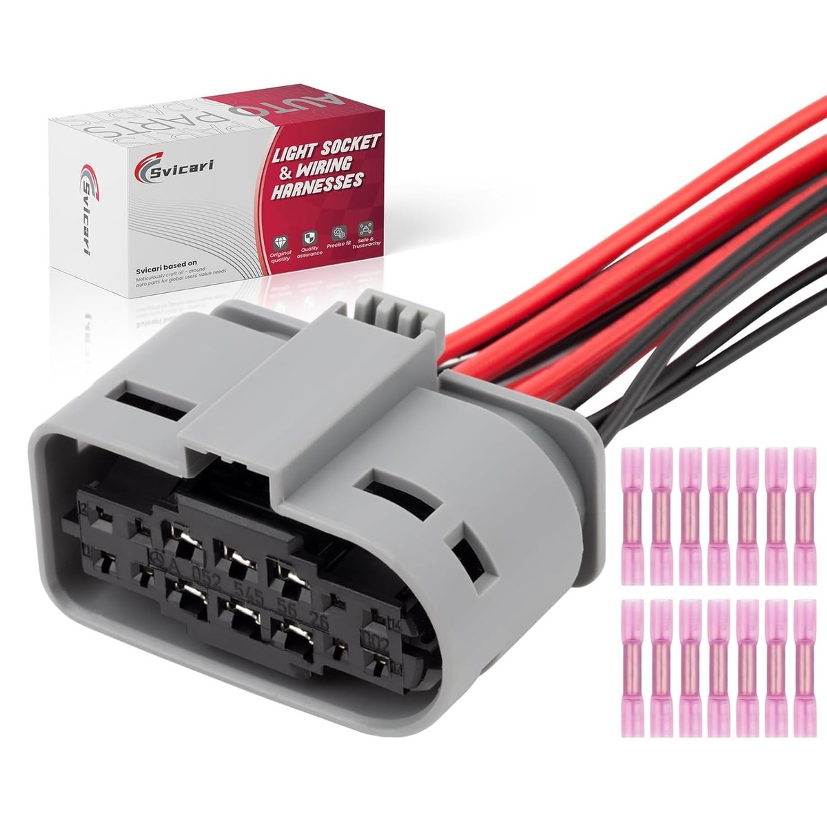 Headlight Connector Pigtail Wiring Harness Plug Compatible with